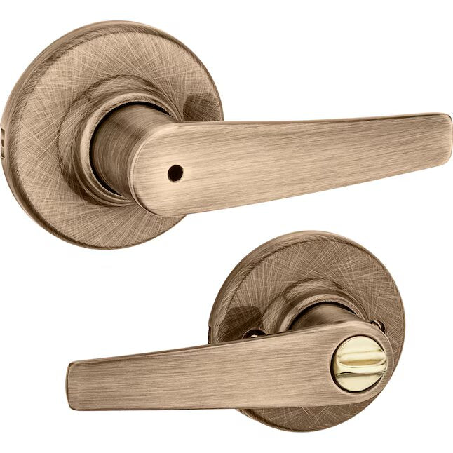 Maximum Series Delta Privacy Door Leverset Antique Brass
