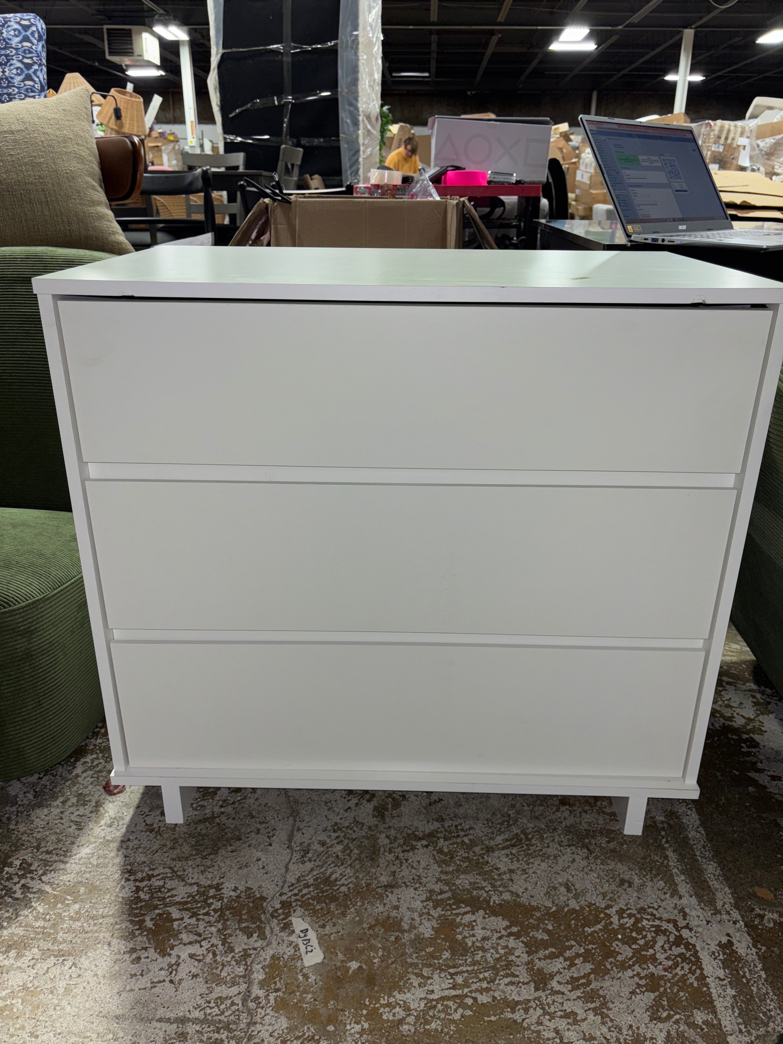 Modern 32" Wide 3 Drawer Dresser SHOWROOM ITEM