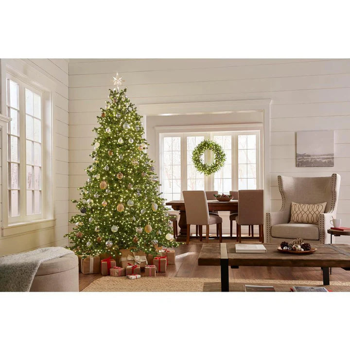 Elegant Grand Fir LED Pre-Lit Artificial Christmas Tree with Timer with 2000 Warm White Lights
