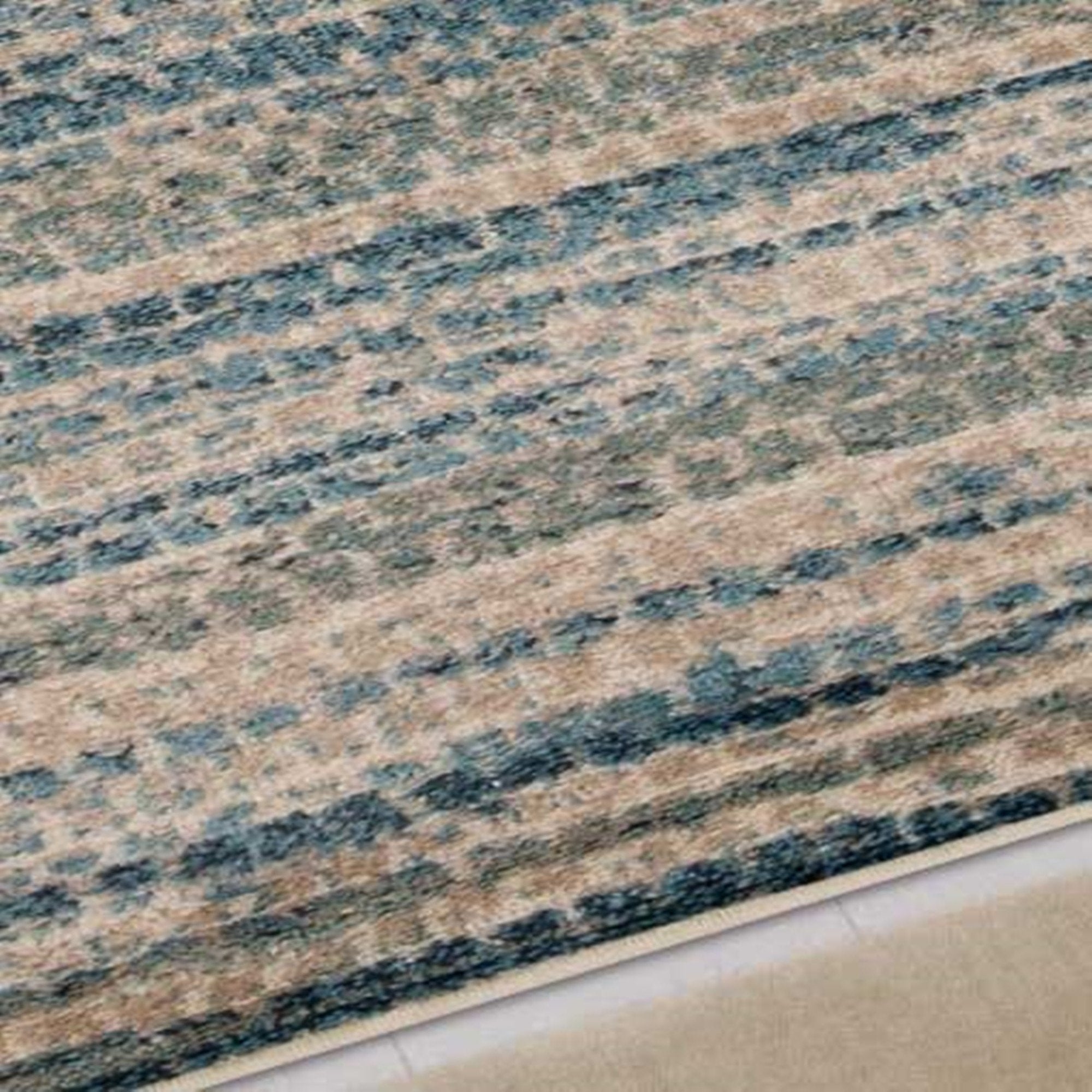 Montauk Striped Pastel Indoor Area Rug, Blue