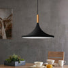 1-Light Black Pendant Ceiling Light Industrial Farmhouse Modern Pendant Light with Metal Shade