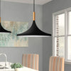 1-Light Black Pendant Ceiling Light Industrial Farmhouse Modern Pendant Light with Metal Shade