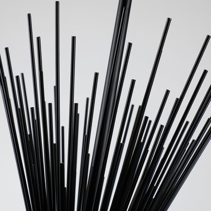 Black 1- Light Sputnik Spike Pendant Lamp Unique / Statement