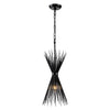 Black 1- Light Sputnik Spike Pendant Lamp Unique / Statement