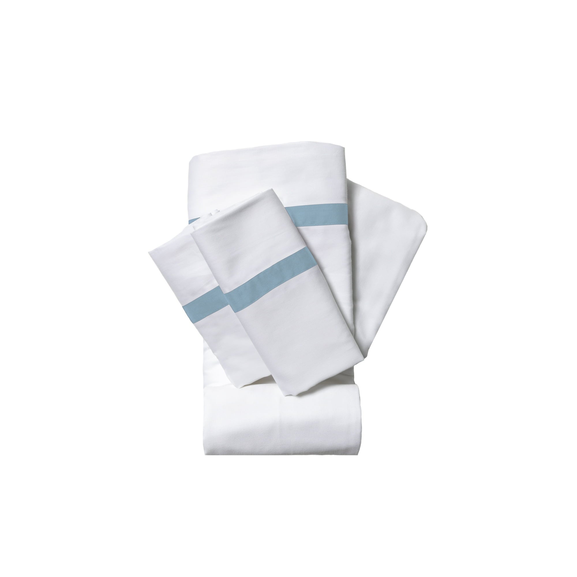 100% Cotton 200 Thread Count Sheet Set, Twin, Blue, 3-Pieces