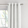 100% Blackout Textured Linen-Blend Grommet Curtain (Set of 2)