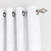100% Blackout Textured Linen-Blend Grommet Curtain (Set of 2)