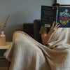 Cotton Waffle Weave Throw Blanket