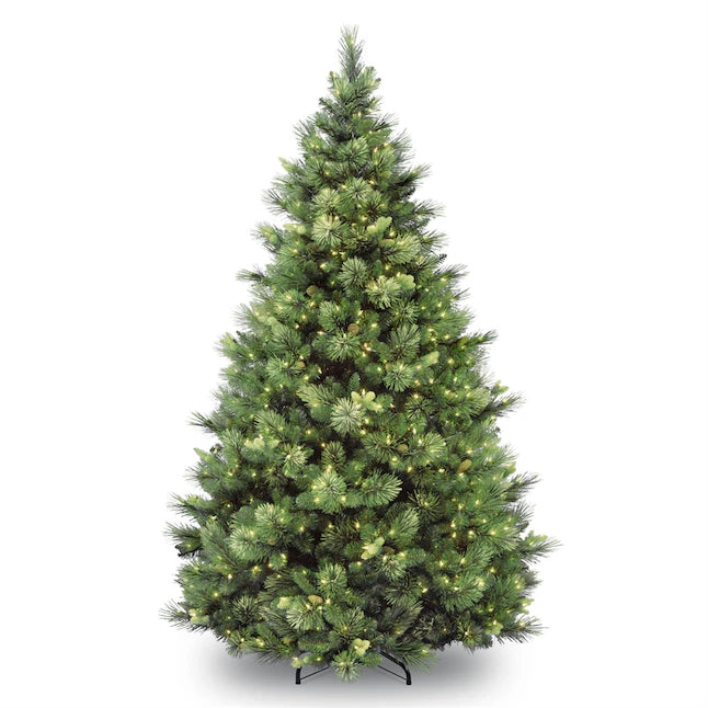 6.5-ft Carolina Pine Pre-lit Artificial Tree Artificial Christmas Tree