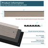 3D Acoustic/Sound proof Wood Slat Wall Panel - Set of 4