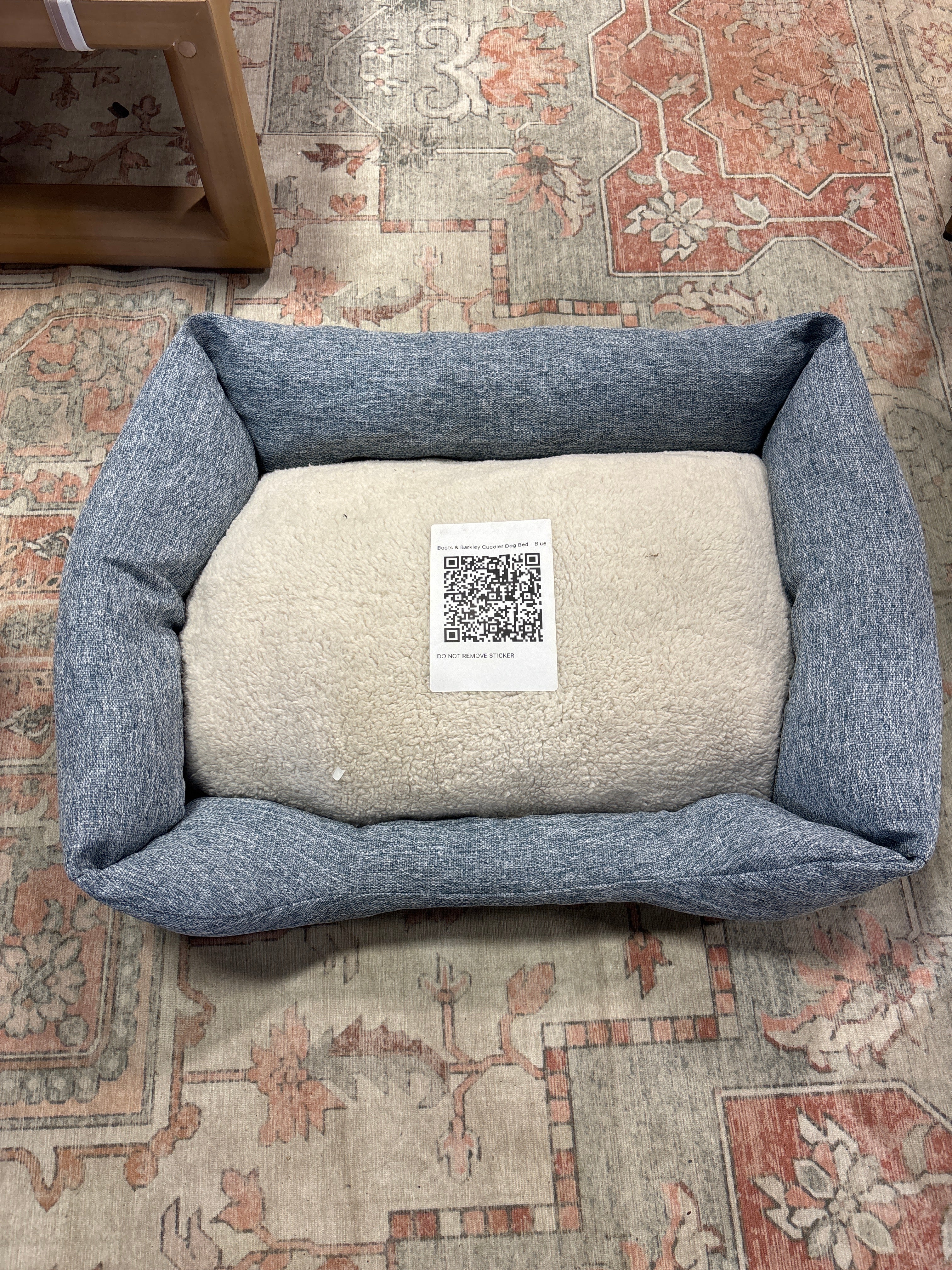 Boots & Barkley Cuddler Dog Bed - Blue SHOWROOM ITEM