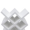 10 Bottle Wall Mounted Wine Bottle Rack in White