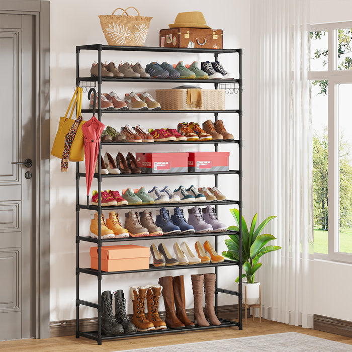10 Tiers Shoe Rack Shoe Shelf Large Capacity Shoe Organizer Tall Shoe Storage for Closet Entryway