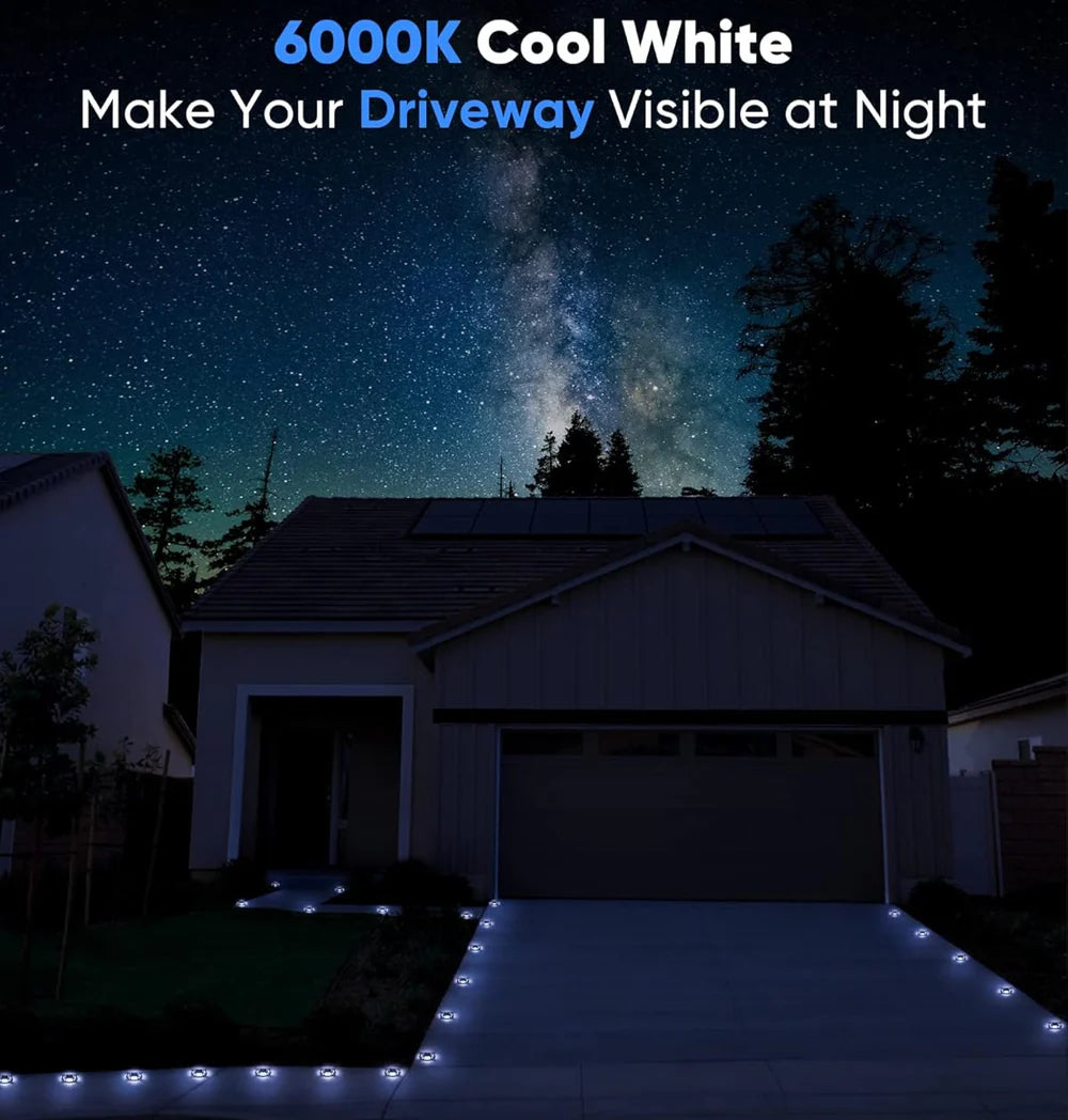 Warm White & Cool White Solar Deck & Pathway Lights