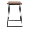 Light Brown Counter Metal Backless Bar Stool