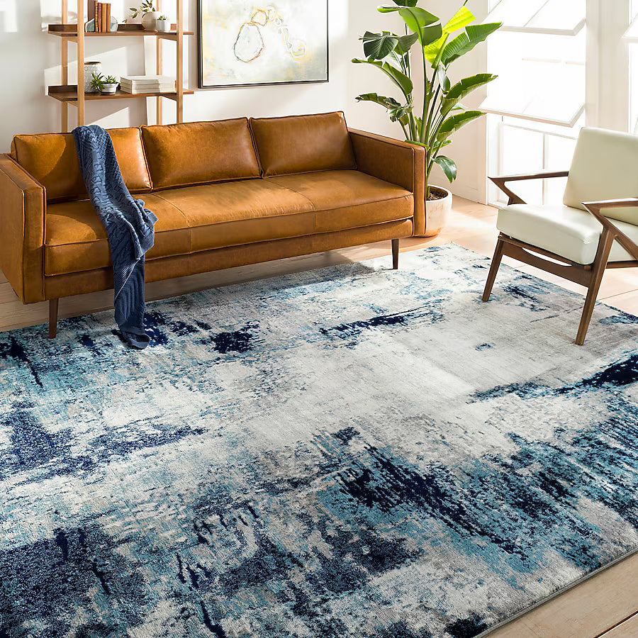 7'x9' Livabliss Wanderlust Flatweave Rectangular Area Rug - Aqua SHOWROOM ITEM
