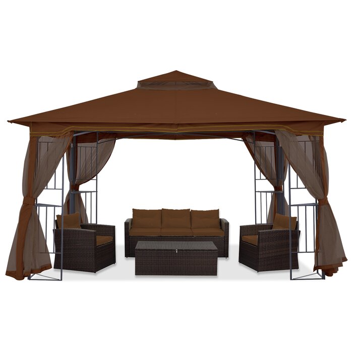 11 Ft. x 13 Ft. Steel Patio Gazebo