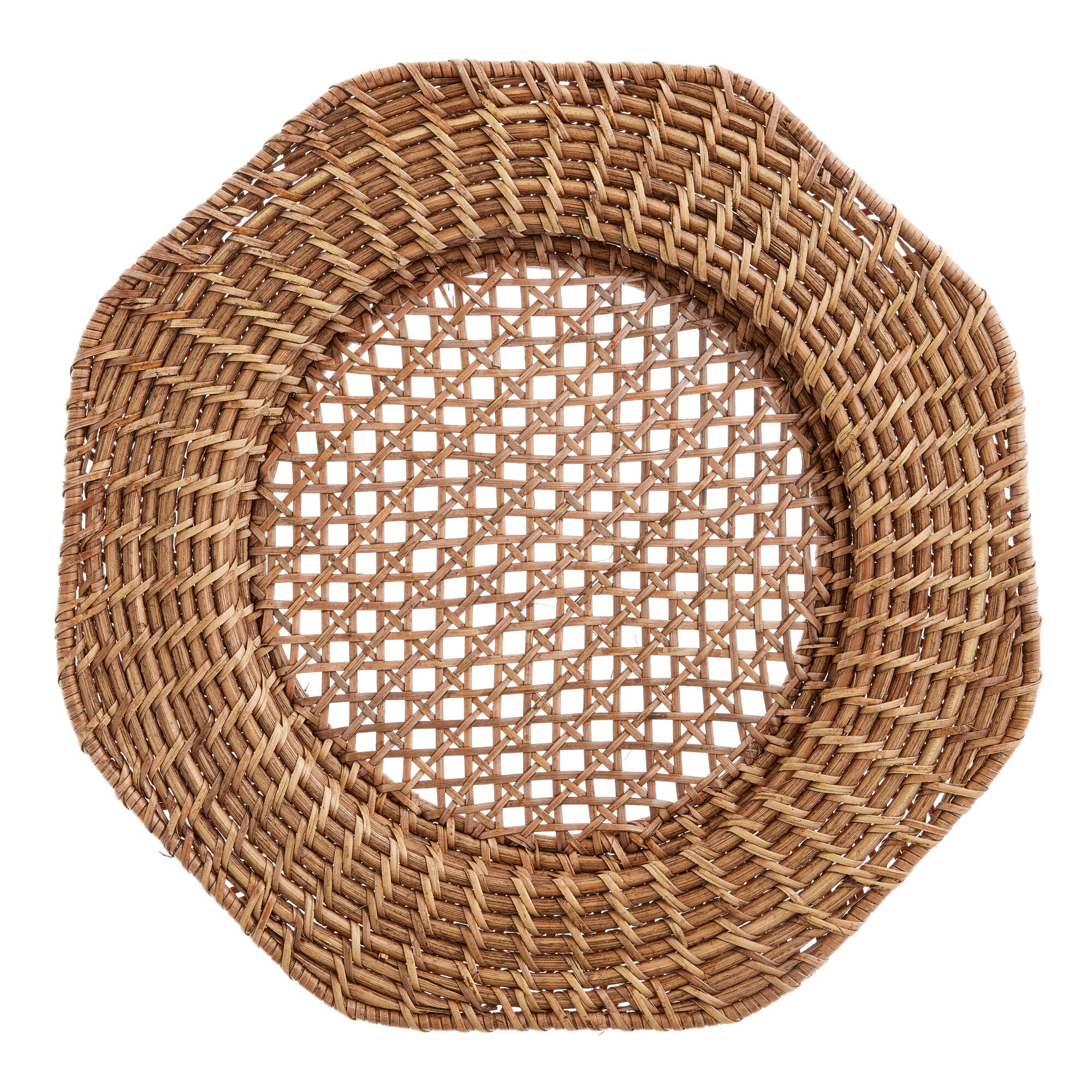 Handwoven Rattan Ruffle Charger Plate-SHOWROOM ITEM