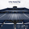 Lighted Umbrella With Crank