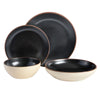 Elite Contempo Classic Double Bowl Terracotta Dinnerware Set