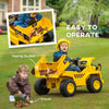 Ride on Dump Truck with Parental Remote - Yellow