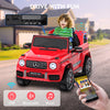 12V Benz G63 Licensed Powered Ride On Car W/ Remote Control, Low Battery Voice Prompt, Led Headlight