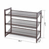 12 Pair Stackable Shoe Rack