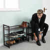12 Pair Stackable Shoe Rack