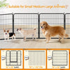 12 Panel Metal Exercise Pen With Door (Set of 12)