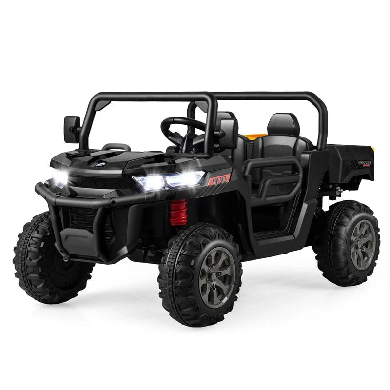 2-Seater Ride On Car Electric Dump Truck Kids UTV Car with Remote Control Electric Dump Bed Rocking Function