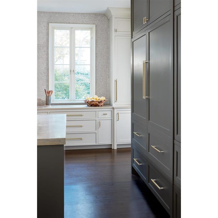 Esquire Collection Appliance Pull, Nickel/Golden Champagne