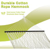 Double Rope Hammocks, Traditional Hand Woven Cotton Hammock - Natural
