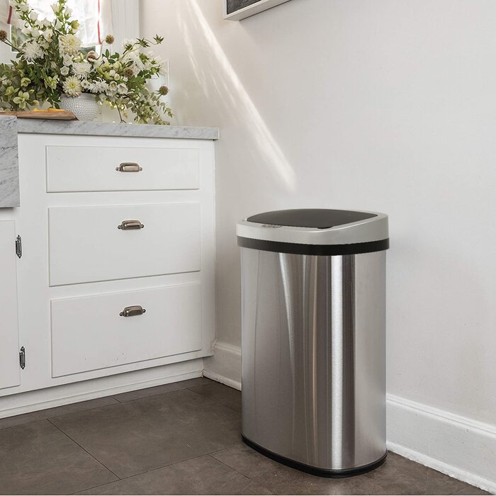 13 Gallons Steel Trash Can