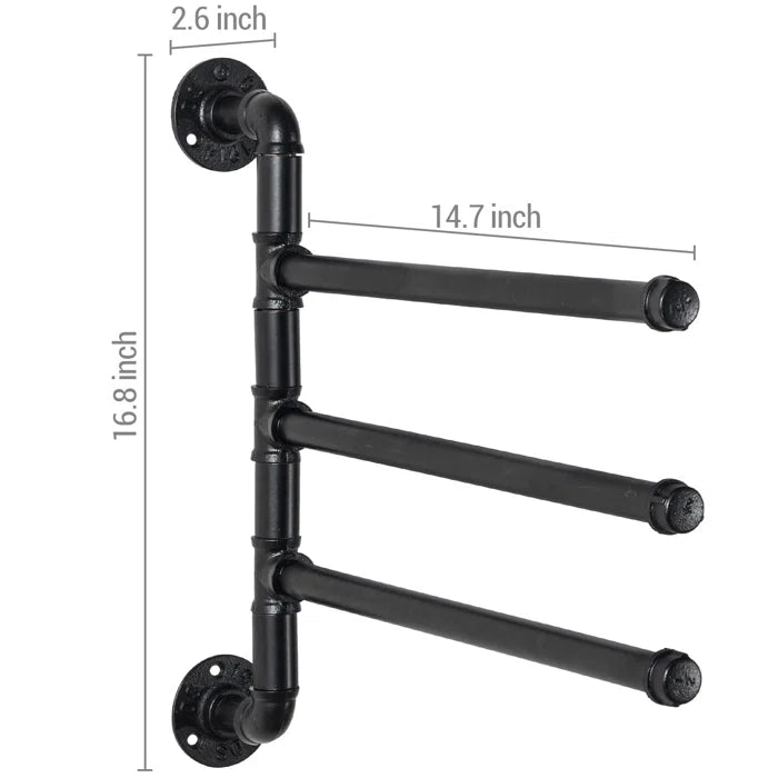 3 Wall Towel Bar