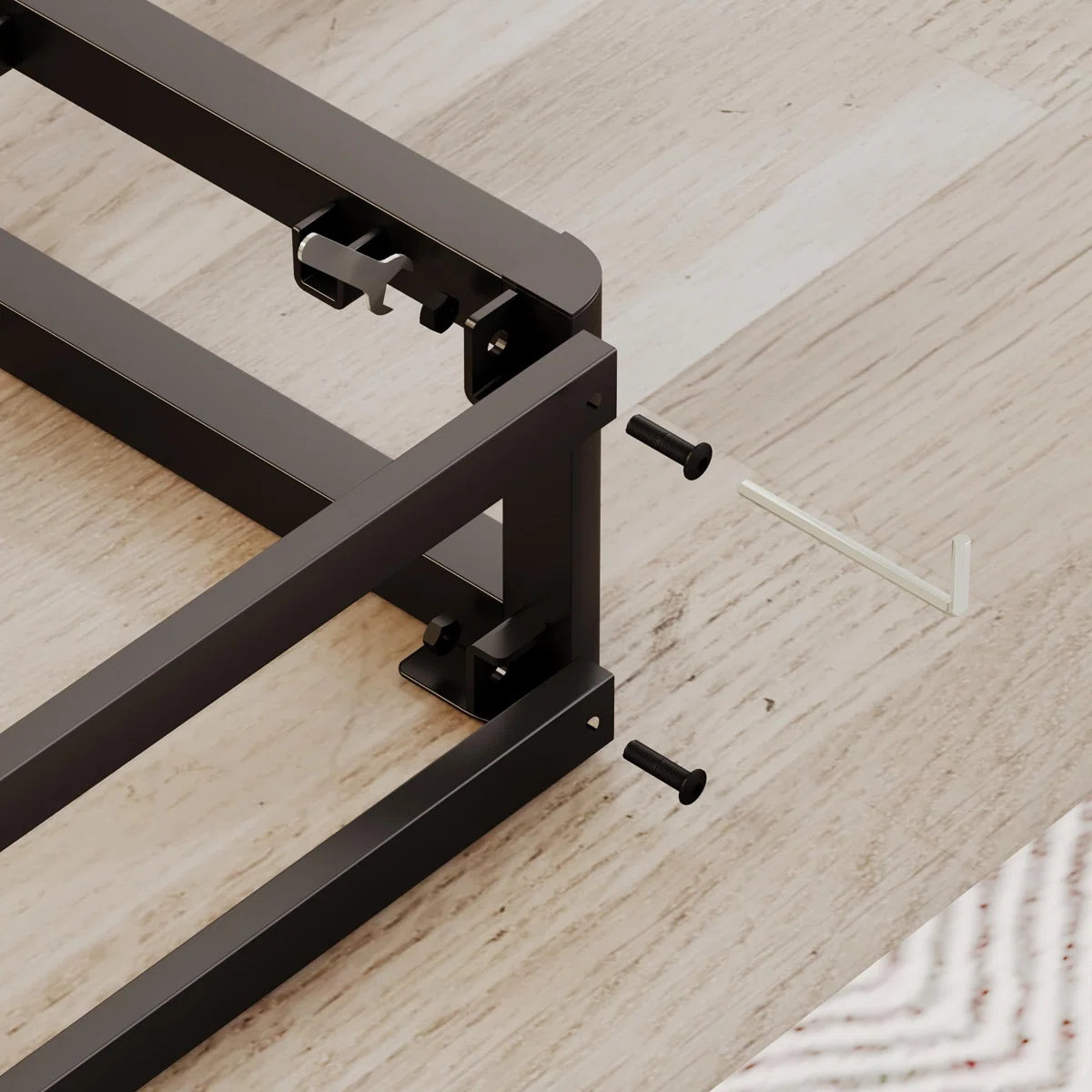 Legs Included Metal Box Spring With Frabric Cover twin