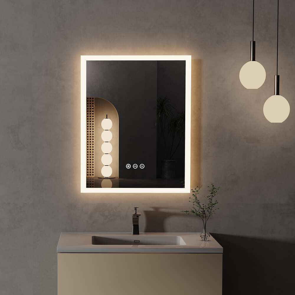 LED Mirror Lighted Bathroom Mirror Vanity Dimmable Memory