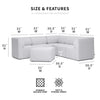 Big Joe Patio 5 Piece Sectional, (5 boxes)