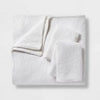 White Matelasse Medallion Comforter Set King