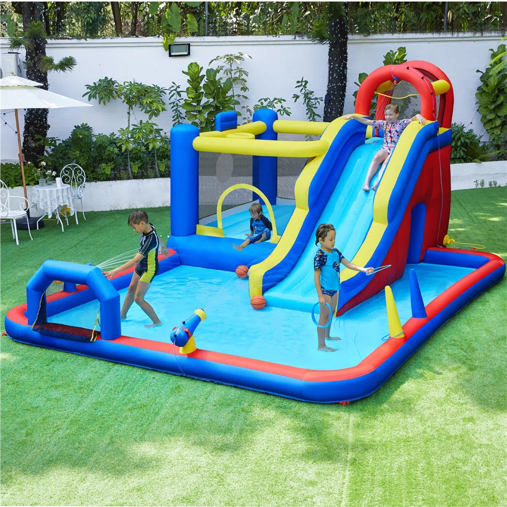 Inflatable Slide with Air Blower