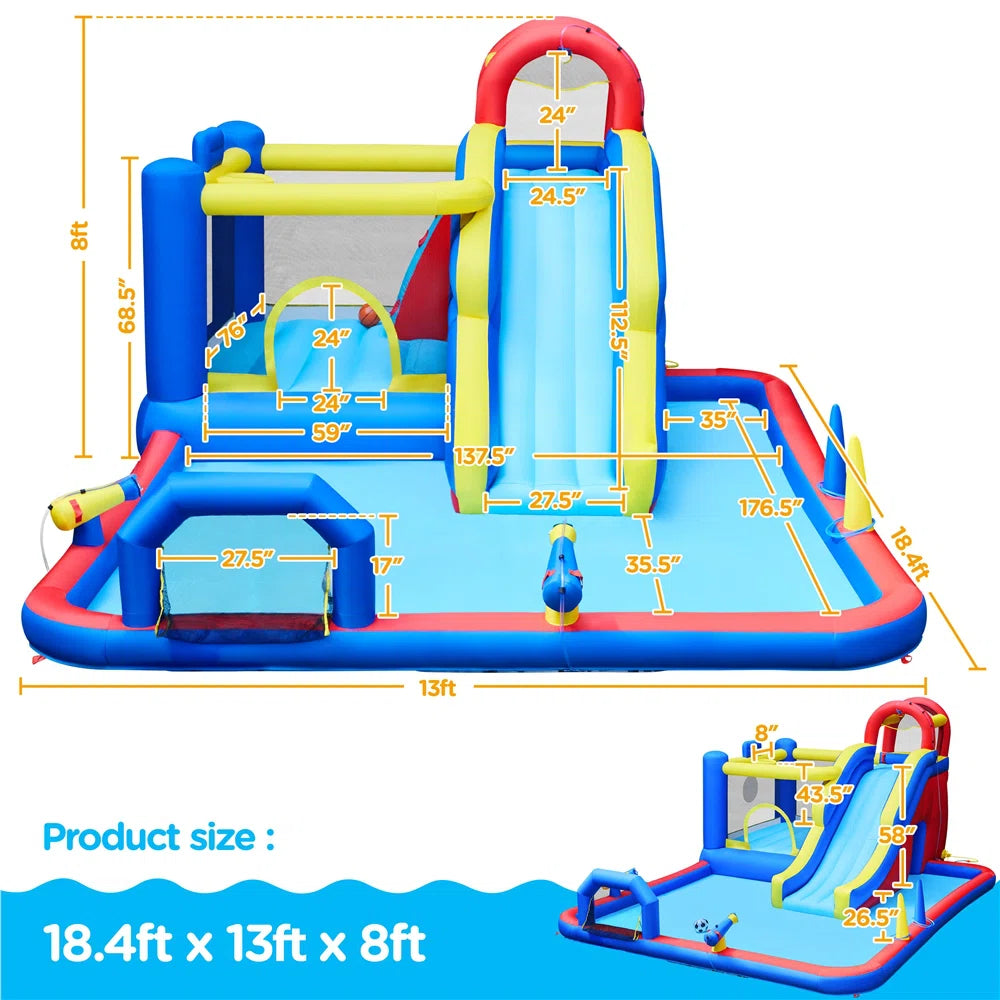 Inflatable Slide with Air Blower