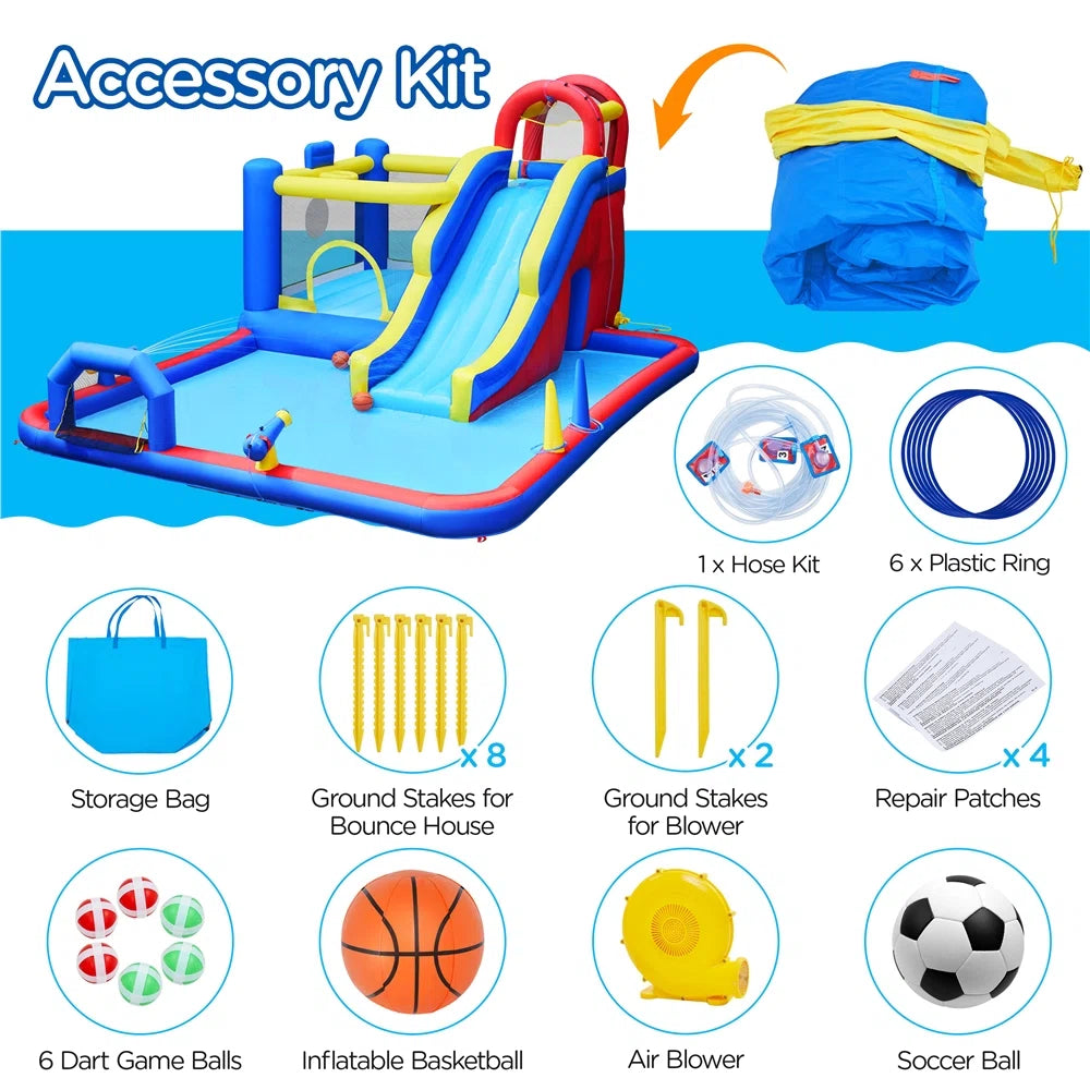 Inflatable Slide with Air Blower