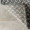 Camryn Herringbone Indoor/Outdoor Area Rug, 8' x 10', Camryn Light Grey