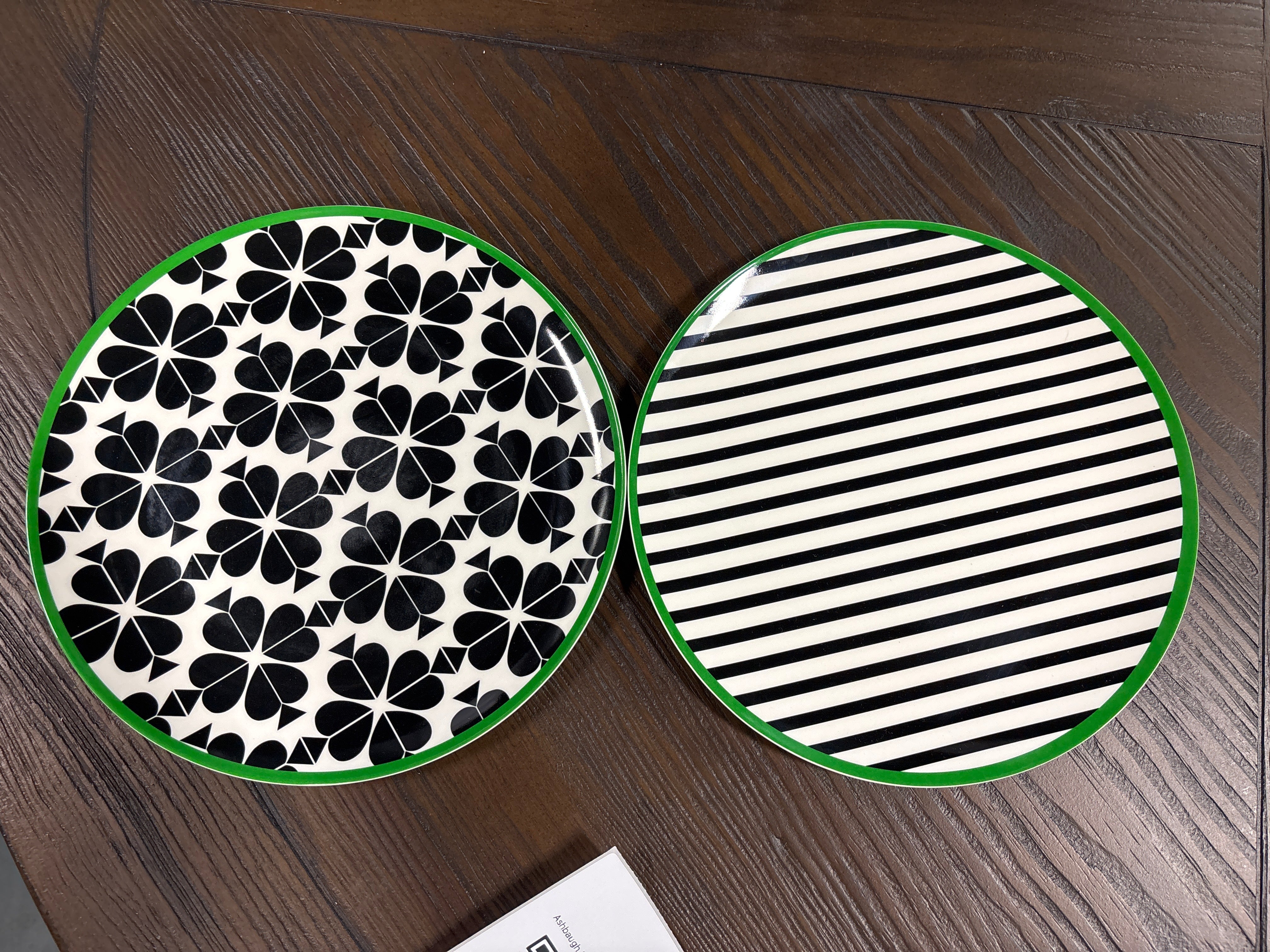 (Set of 5) Kate Spade NY x Target Melamine Salad Plates + 2 Free Large PLates SHOWROOM ITEM