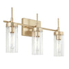 3-light Bath/ Vanity Fixture - Soft Gold