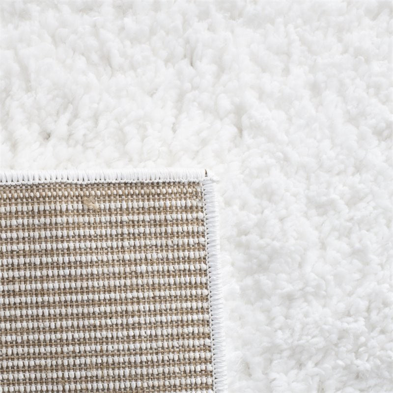 9' x 12' Shag Rug in White