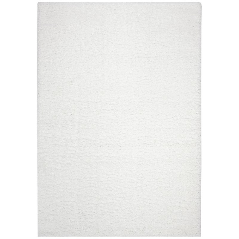 9' x 12' Shag Rug in White