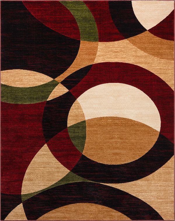 Bingo Red Modern Rug – Salvage & Co Indy