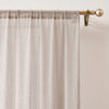 Milla Knitted Textured Sheer Window Curtain Panel Pair
