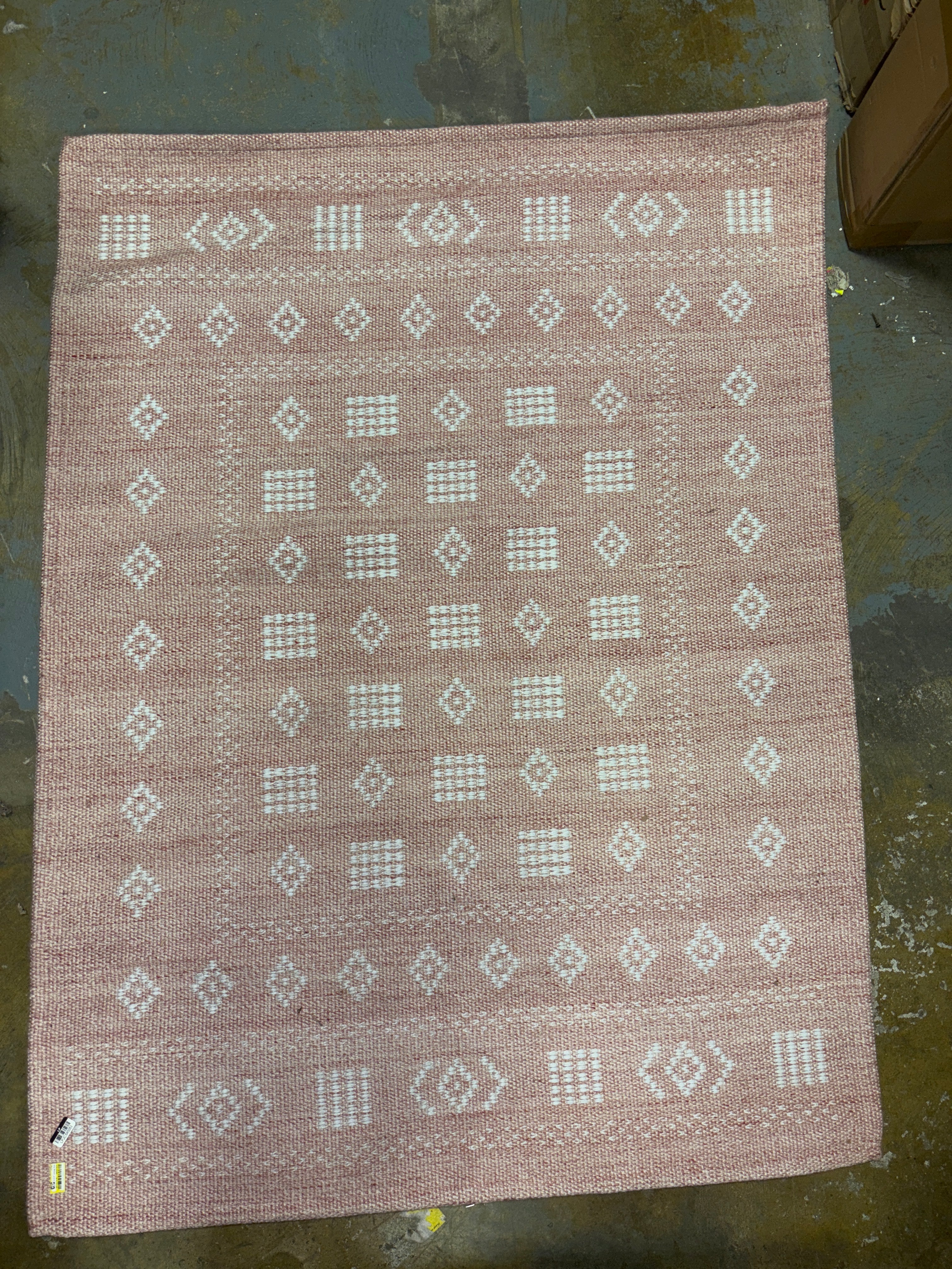 4' x 5'6" Vintage Kids' Rug - Pink SHOWROOM ITEM
