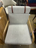 Boucle Upholstered Wood Accent Arm Chair - Oatmeal SHOWROOM ITEM